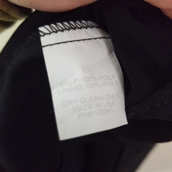 Amanda Uprichard Ruffle Collar Tied Keyhole Neckline Black Mini Dress Size Med. - Picture 5 of 8